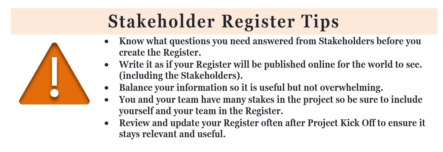 Stakeholder Register 5